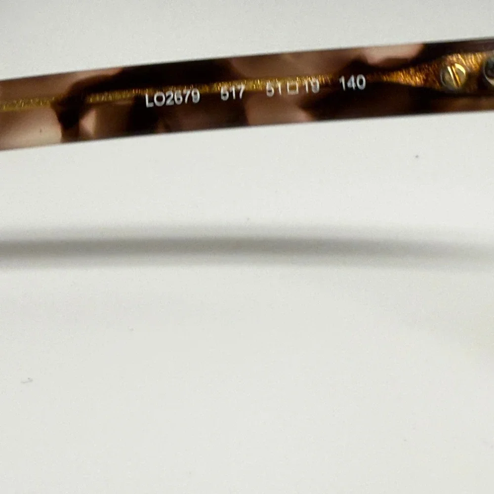 Longchamp LO2679 517 Pink Tortoise Shell Round Eyeglasses Frames 51-19-140